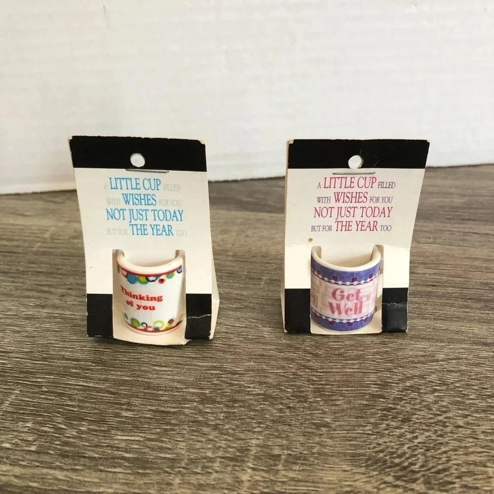 Vtg Ganz Mini Mugs